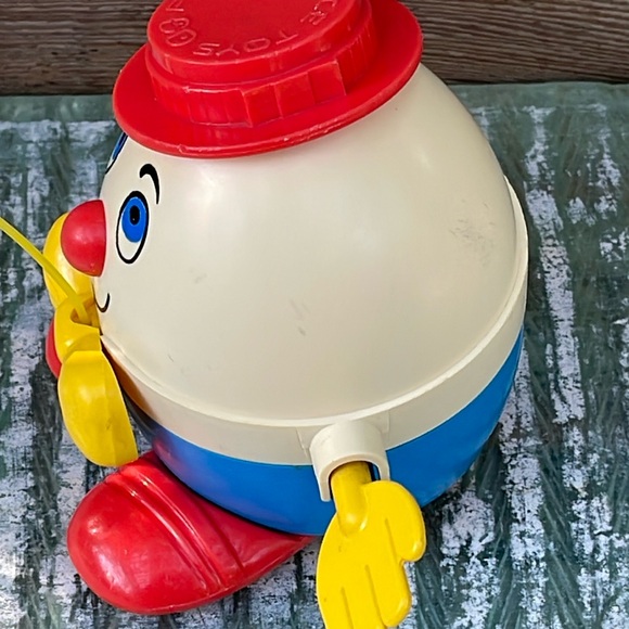 Collectible Vintage Humpty Dumpty Fisher Price Pull Toy - Picture 4 of 12
